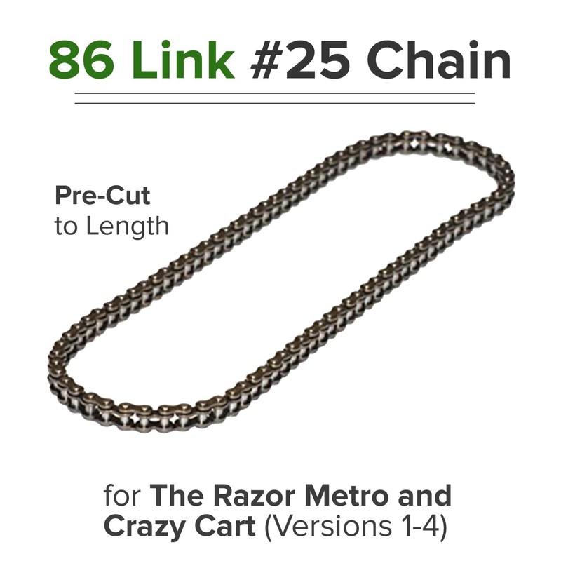 AlveyTech 86 Link #25 Chain Compatible with The Razor Metro