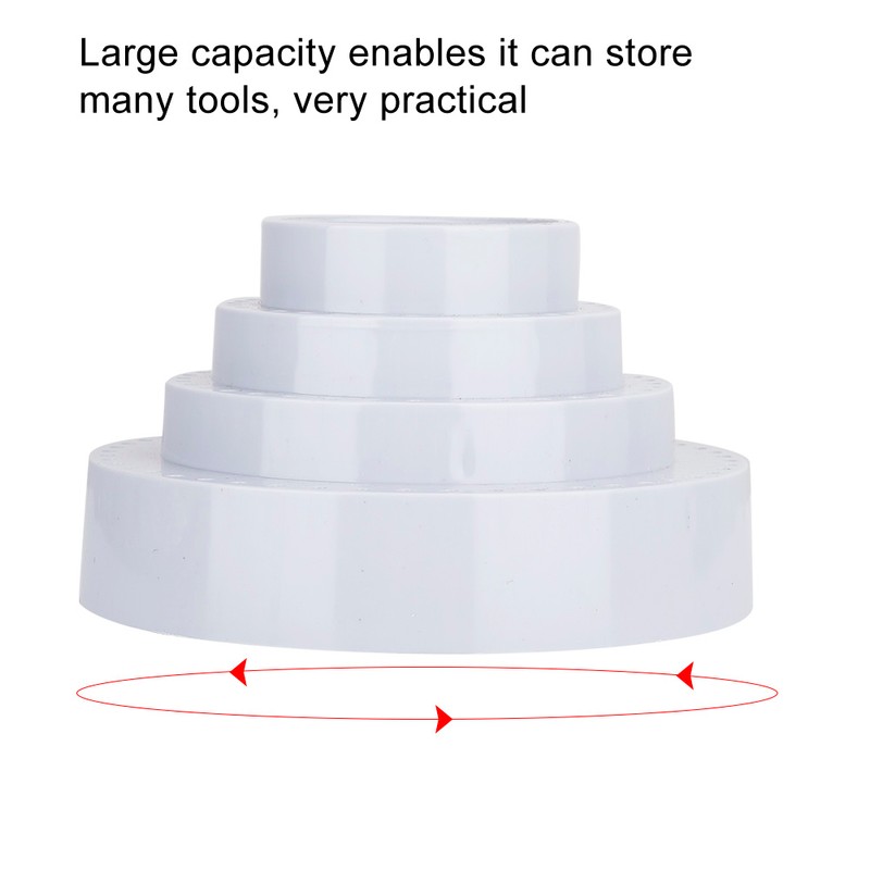 Rotating Round Shape Drill Bit Storage Case Grinding Tool Tip