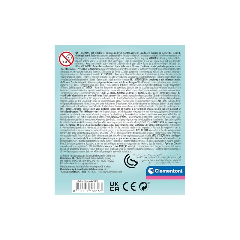 Clementoni 18816 Nail Set, Multicoloured, S