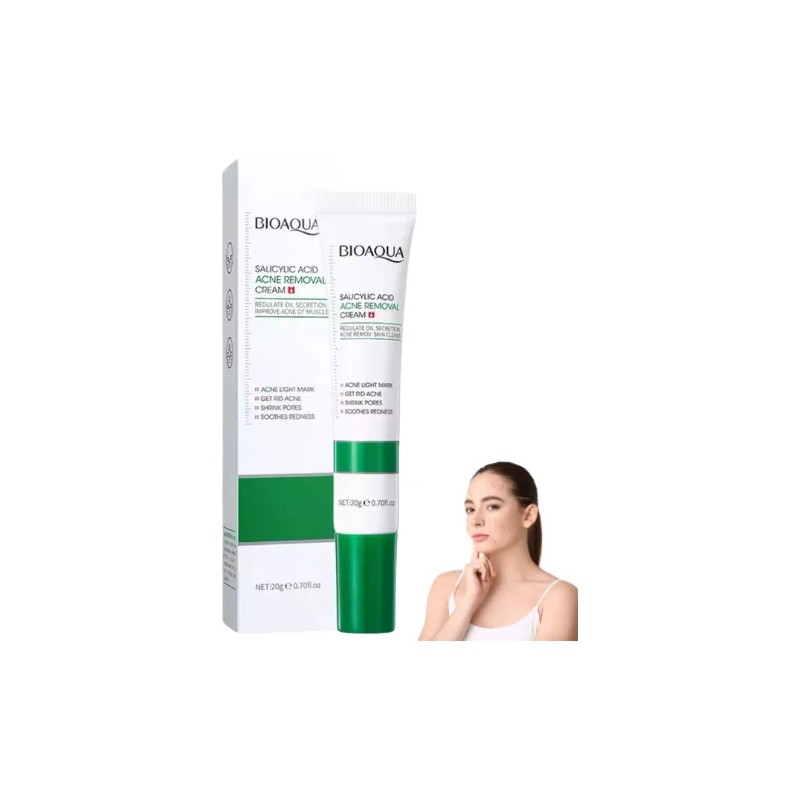 Crema Ácido Salicílico Control Acné Piel Grasa 20g