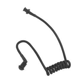 WODASEN Replacement Braided Nylon Fiber Acoustic Coil Tube Moisture Resistant Waterproof Color for Radio Earpiece (PureBlack-1)