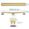 Kuaisailsk Linear Shower Drain ，with Tile Insert Panels ，18 Inch