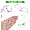 320 Pcs Plant Support Clips, Unves Plastic Garden Plant Tomato