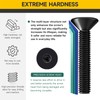 Wavanta 20Pcs M3 Bolts, M3 X 6mm Black Countersunk Bolts