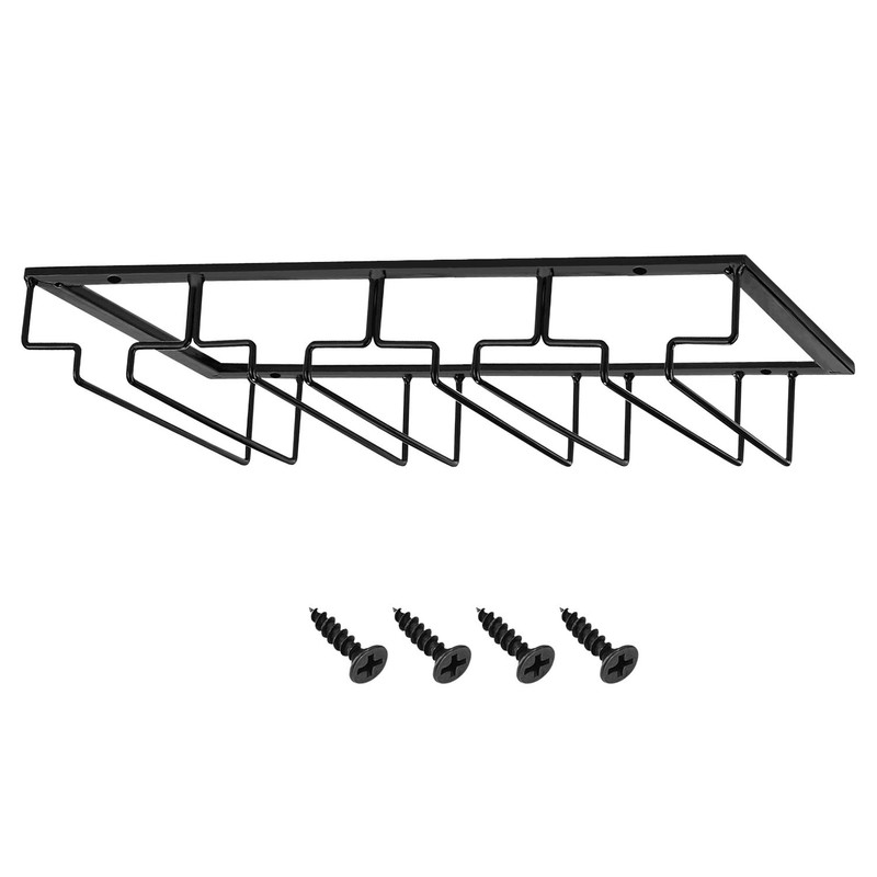 MOCOUM Wine Glasses Rack Under Cabinet Stemware Rack,Wine Glass Hanger