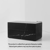Aspen Studio AspenStudio Genuine Black Marquina Marble Cremation Urn for