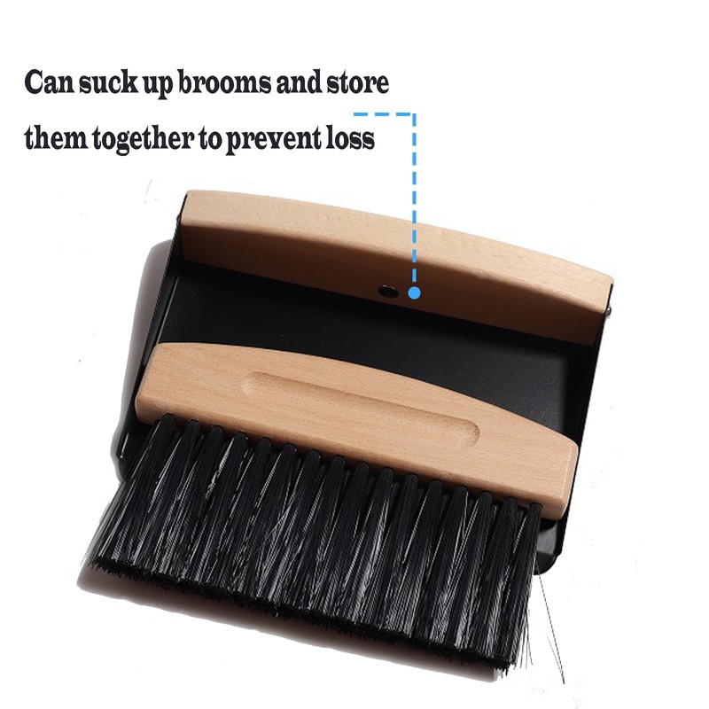 BSMstone Mini Broom and Dustpan Set Small Metal Dustpan and