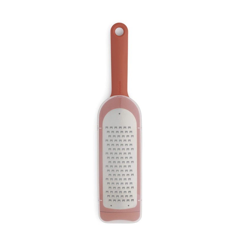 Brabantia Tasty+ Coarse Grater Plus Cover, Terracotta Pink