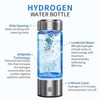 Hydrogen Water Bottles-420ml Hydrogen WaterBottle Generator with SPE PEM Technology,Rechargeable