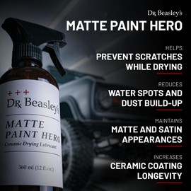 Dr. Beasley's Matte Paint Hero 1 Gallon for Auto - Lubricating Nano Spray Prevents Scratches While Towel Drying on Matte & Satin Finish