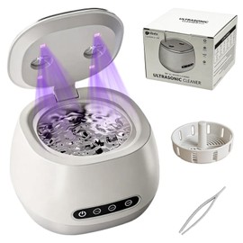 Ultrasonic Retainer Cleaner 45KHz Denture Cleaner Machine Dental Clean Pod