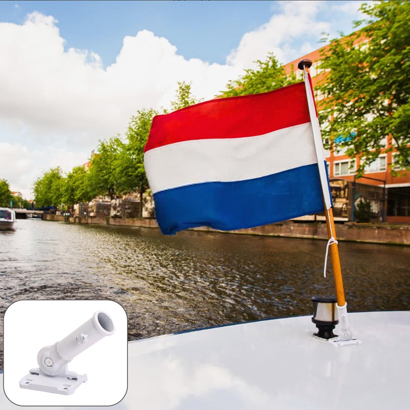 Eterspr Adjustable Flagpole Bracket, Vlaggenpole Base, Flag Pole Bracket Wall