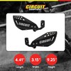 CIRCUIT EQUIPMENT Universal Motorcycle Handguards - High-strength Polymer, Ergonomic Design,