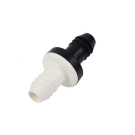 BBTUS Check Valve, 1Pcs 3/8" 10mm Inline ABS One Way Water Non Return Check Valve For Fuel Gas Liquid Air