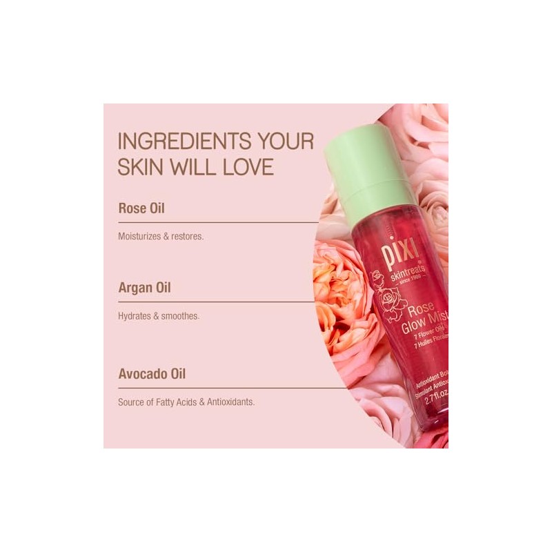 Pixi por Petra Rose Glow Mist – 2.5 fl oz