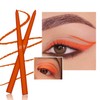 Wavuketu Orange Eyeliner Pencil Waterproof Retractable Cream Orange Gel Eyeliner