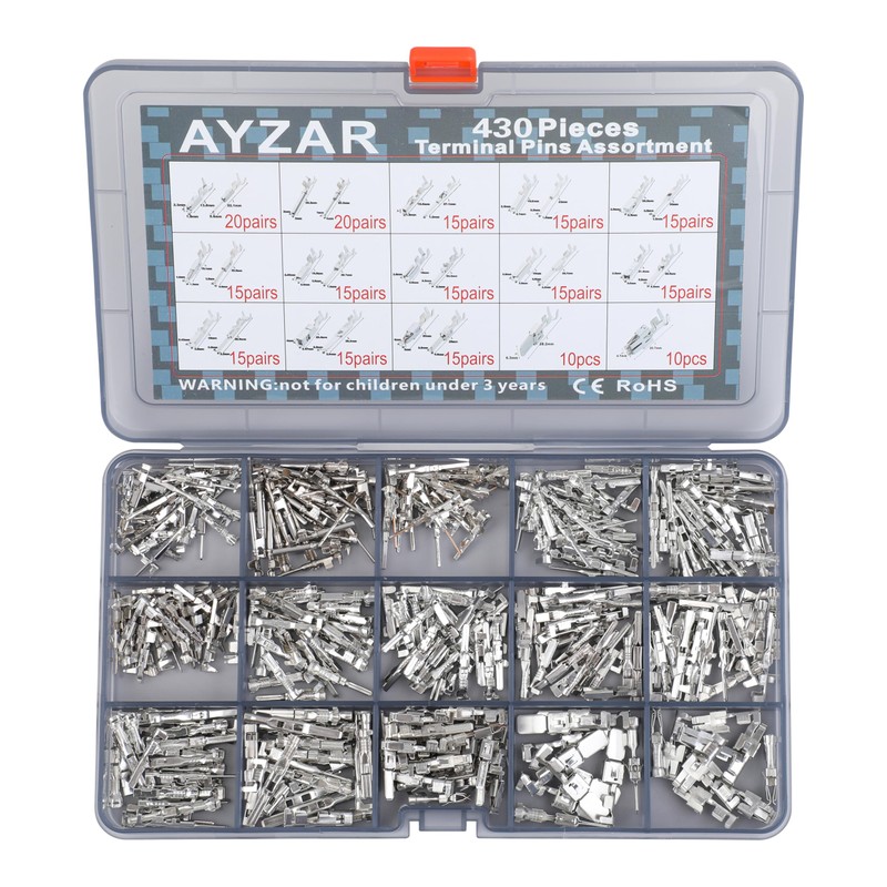 430Pcs 28types Automotive Car Electrical Terminal Pins auto Connectors Kit