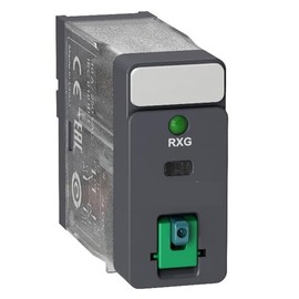RXG12BD Interface Plug-in Relay, 10 A, 1 CO, Lockable Test Button, LED, 24 V DC