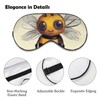 Soft Comfortable Eye Mask Cute Bee Printed Night Sleeping Eye