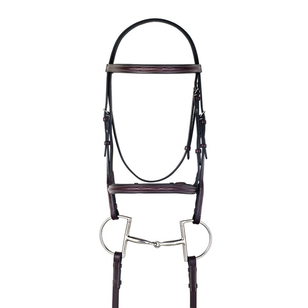 Camelot Gold Fancy Raised Padded Bridle Full