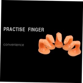 Healvian 15pcs False Finger Model for Nail Art Practice Realistic Manicure Training Tools Includes Nail Tips for Beginners and Salon Artists