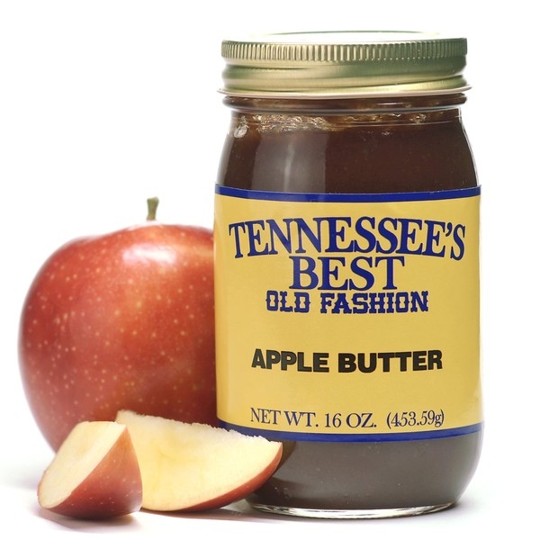 Tennessee’s Best Old Fashion Style Apple Butter | Handcrafted With Simple Ingredients | Small Batch Made- 16 Oz Resealable Glass Jar