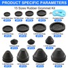 Hmknana 15 Sizes Rubber Grommet Kit, Round & Tower Shaped