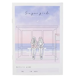 Kamio Japan 204501 SUGAR GIRL Contact Notebook, A5 Bookmark, Made in Japan (Purple