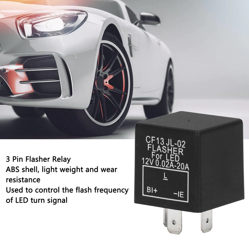 3 Pin Electronic Flasher Relay LED Turn Signal Light Control