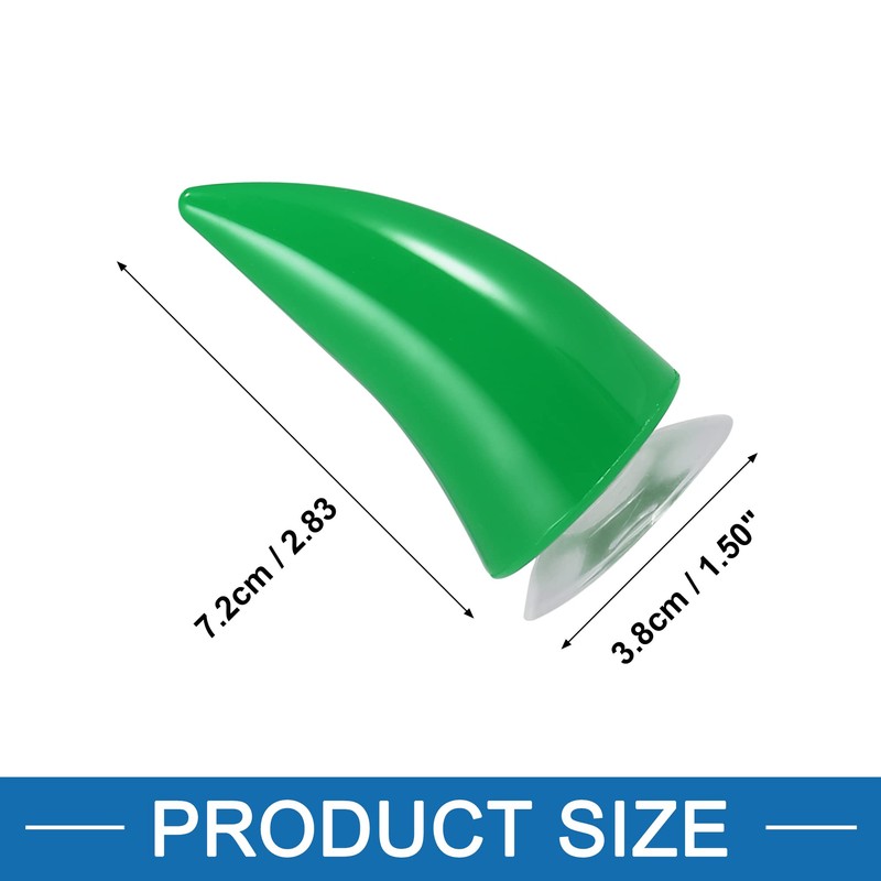 A ABSOPRO Motorcycle Helmet Sticker Bull Horn Decor PP Dark