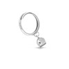 Donipreziosi Adjustable Ring with Capri Bell in White 925% Silver