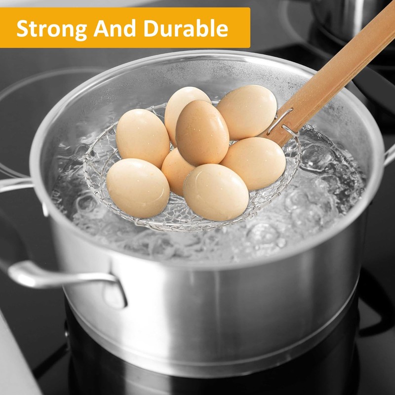 Letschef Stainless Steel Spider Strainer Asian Kitchen Wire Food Cooking