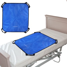 CareFound 39" x 36" Positioning Bed Pad with Handles for Transferring Patients Board Lift Sheet with 8 Handles -Reusable & Washable Patient Sheet for Turning, Repositioning-Super Durable Fabric