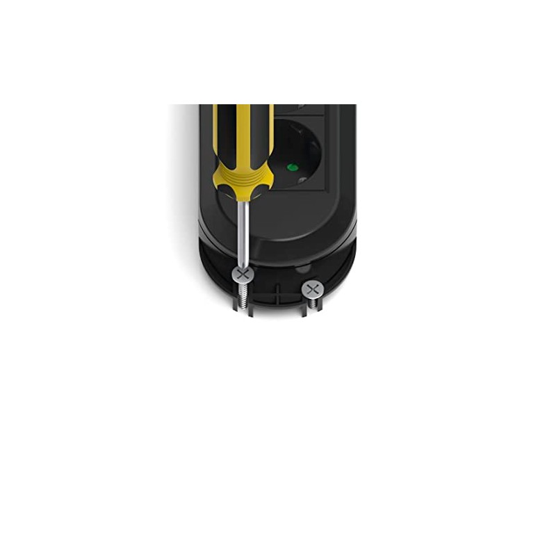 Hama 3-Way Power Strip, Switch, Wall Mounted, 1.5 m (Power