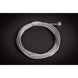 Unbekannt Bicycle Brake Cable Inner Cable Brake Cable Bowden Cable Roller Nipple 2500 mm Long Tandem Silver Steel