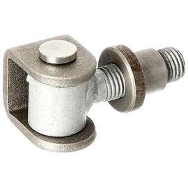 Gah-Alberts 418311 Gate Hinge Adjustable by 15 mm, U-Bracket with Steel for Welding On Threaded M20