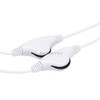 Monoprice 107116 Headphone Splitter with Separate Volume Controls, White