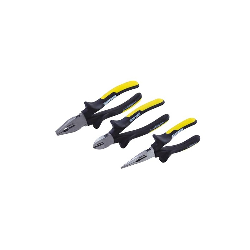 Surtek P06V Juego de 3 Pinzas, 1000 V
