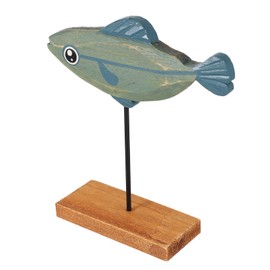 FUNOMOCYA 1Pc Wooden Fish Ornament Simulated Fish Decor for Realistic Fish Model for Desktop Decoration Animal Display Great for Imagination Development