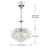 AGV LIGHTING CH012S K9 Crystal Chandelier, Raindrop Chandelier Crystals Light,