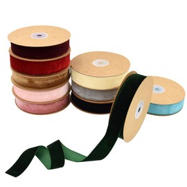 SHTGOI 10 m/roll 2.5 cm velvet ribbon, decorative ribbon, gift ribbon