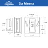 HOMOTEK Privacy Sliding Door Lock with Pull - Replace Old