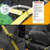 Car Tie Down Straps for Trailers (4PK) Flat Hooks Lasso