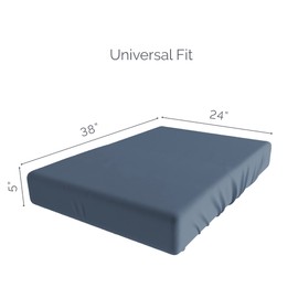 Natemia Fitted Pack and Play Sheet - 100% Organic Cotton - for Standard Size Playard, Pack n Play, and Mini Crib Mattress - Ultra Soft, Thick & Stretchy Jersey Knit Cotton