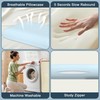 Blue Memory Foam Pillows Set of 2, Bed Pillows with