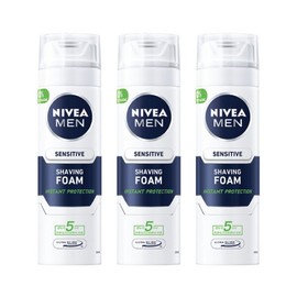 Nivea Men Sensitive Shaving Foam 200ml X 3 / 니베아 맨 센서티브 쉐이빙 폼 200ml X 3개