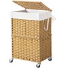 Chrislley 90L Slim Laundry Hamper with Wheels, Rolling Laundry Basket