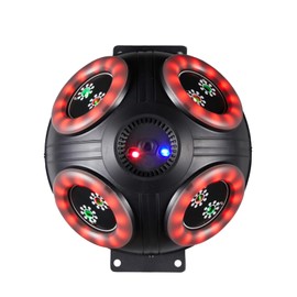 Stage Lights Magic Ball, RGB Beam Effect Moving Head Lights with Infinite Rotation, DMX Control and Sound Activated for Wedding DJ Party Live House