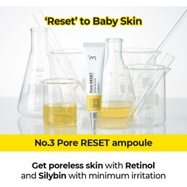 Numbuzin Ampolla No.3 Pore Reset Retinol, Silibina, Niacinamida, Adenosina, Poros Caídos, Exceso De Sebo Cuidado De La Piel Coreano Para El Rostro, 0,25 Fl Oz 0,85 Onzas Líquidas (Paquete De 1)