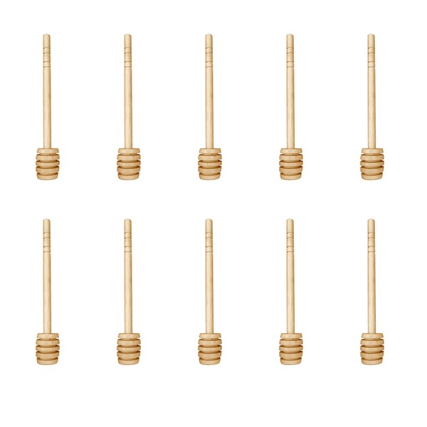 10 Pack Mini Wooden Honey Dipper Sticks Honey Dippers Jam